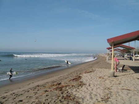 San Onofer Beach before the storm