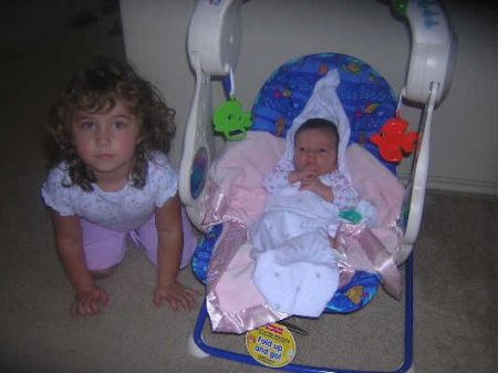 My sister Kelly's daughters, Leah & Ella