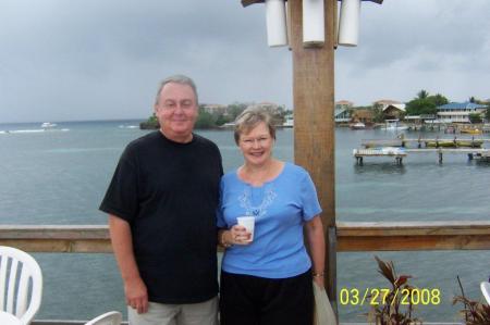 Bill and Linda in Roat'an  Honduras