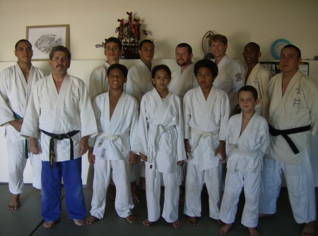 Judo Coach David Vargas & Niko front left