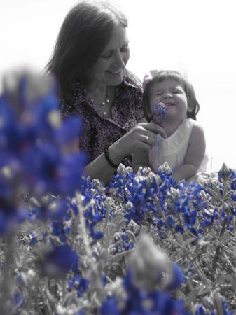 Brenna in the Bluebonnets - March 2009