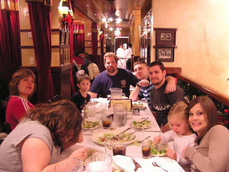 Family Photo at Carmine's in NYC