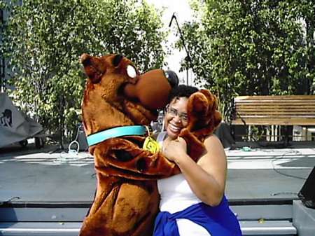 Cheryl and Scooby Doo at Universal