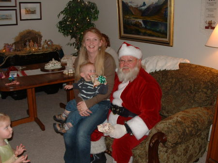 Amy with Santa