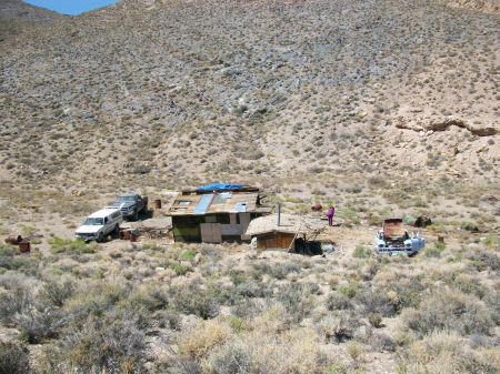 105 yr old miners shack at our claim in Death