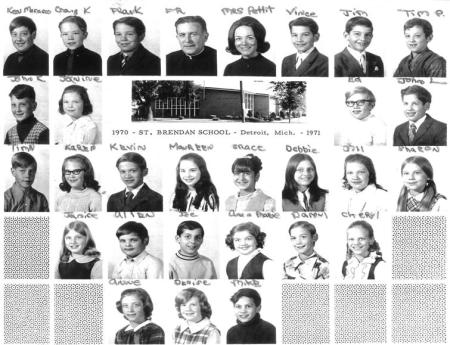 St Brendan School 5th Grade 1970-71