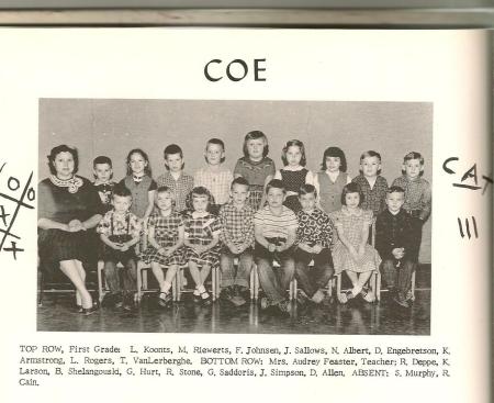 Coe 1st grade 1957