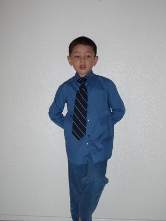 Kian, first day of  school.