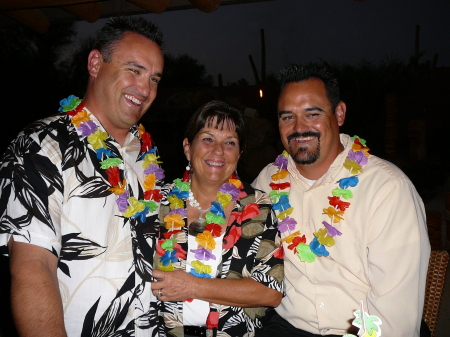 Hawaii Luau with two of my sons