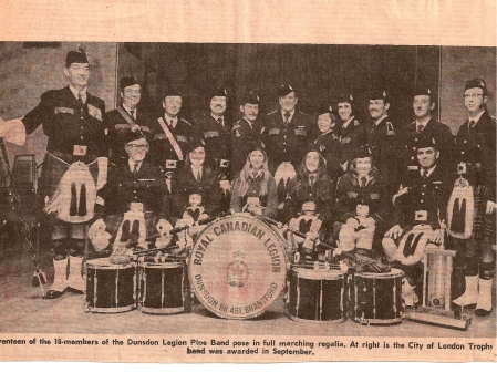 Dunsdon Legion Bagpipe Band