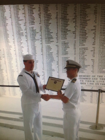 Dan Aboard USS Arizona Memorial