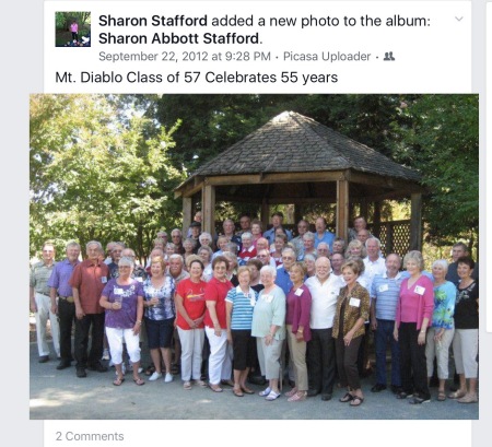 Sharon Stafford's album,  Class of 1957  Mt. Diablo High School 60th ...