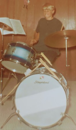 My first drum set, 1966.