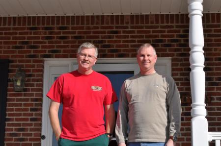 My twin brother Don & I at his home in TN