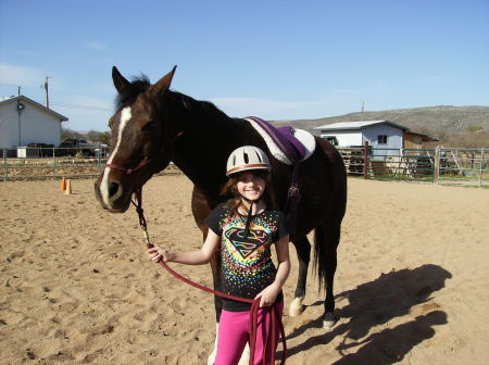 Katie and her horse Roxi