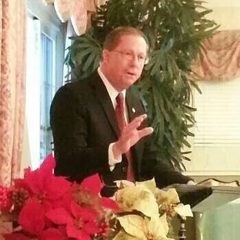 Preaching at a nursing home, around 2012.