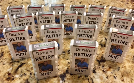 Party favors for my retirement...July 2017