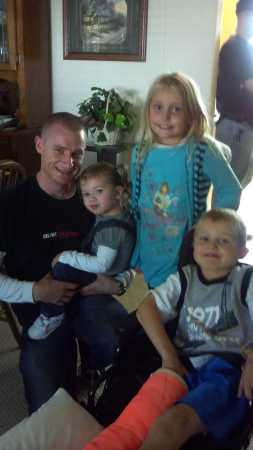 Our daughters 2 kids & our son & his daughter 