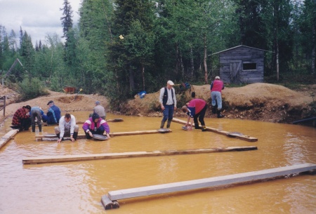 Panning for gold in the Artic Circle