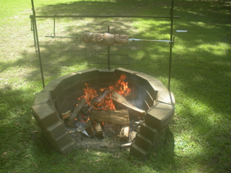 Backyard Open-fire Rotisserie