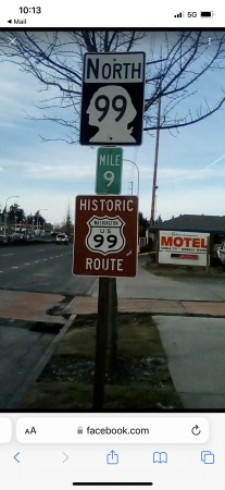 Historic US Hwy 99 marker designed by me.