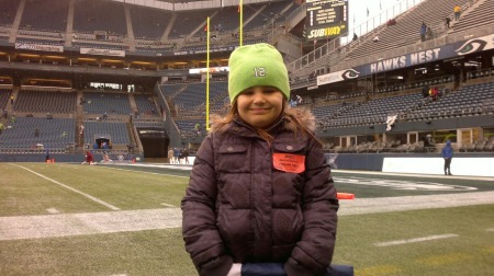 Madi age 7 Seahawk Field