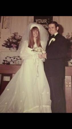 our wedding, Jan 25th, 1975