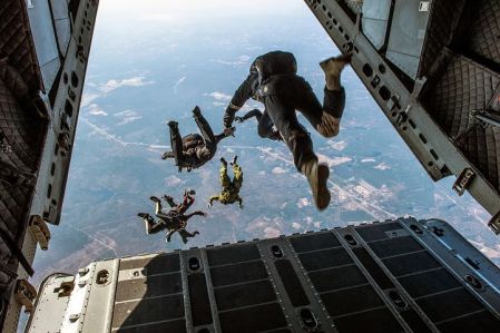 Lloyd Jumping Out Back Of C130