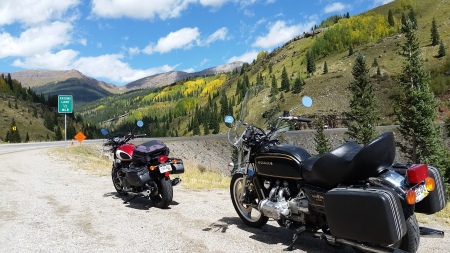 Cathy (my wife) and I ride motorcycles in Colo