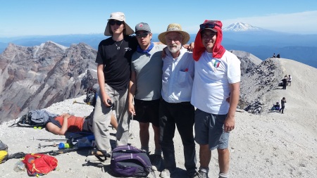 With three sons on Mt. St. Helens
