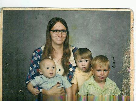 My sons and I, Early 1970's