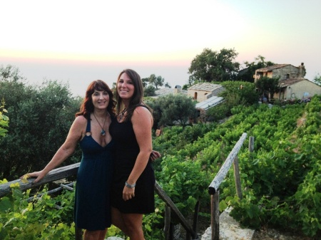 Michelle & me at winery in Greece (2012)
