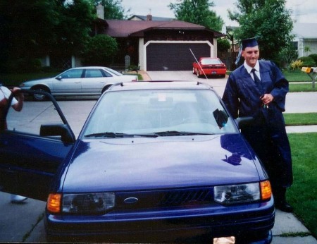 1995 Escort GT graduation day