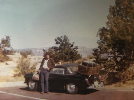 MG Midget, Steamer Trunk, and a Can of Coors