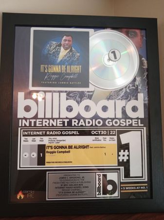 Billboard Internet Radio Gospel Chart Plaque