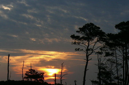 Sunset over Currituck Sound