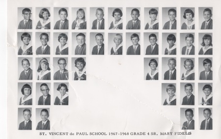 4th grade class St Vincent de Paul 