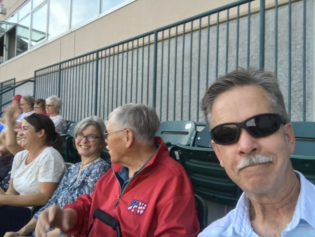 Saltdogs game with Jenny and my dad