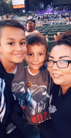 My kiddos and me at Jasson Aldean concert 2018