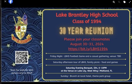 Lake Brantley High School 30th Reunion