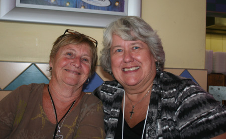 with friend Carol in Durban, SA 2011