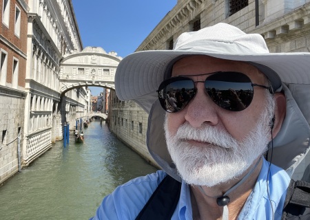 The Bridge of Sighs in Venice, Italy