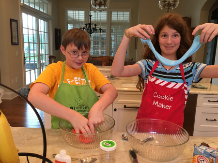 Slime making at Grandmas