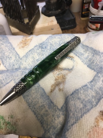 Celtic Antique Pewter Twist Pen