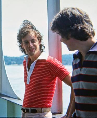 Bill and I on BC Ferry to Saltspring Island