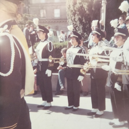 CAL Marching Band at Union Square 1973