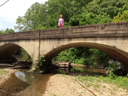 Old bridge and swimming hole in Tennessee 