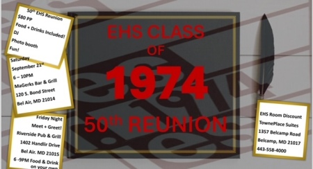 EHS Class of ‘74 50th Reunion