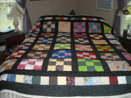 Nine Patch, scrape quilt