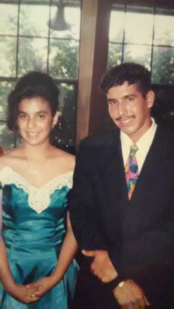 Me and Tracy at a wedding reception 91'
